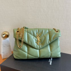 생로랑 Saint laurent/YSL 577476 퀼티드 램스킨 퍼퍼 스몰 체인백 29CM