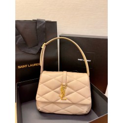 생로랑 Saint laurent/YSL 698567 퀼티드 램스킨 숄더백 24CM