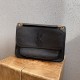 생로랑 Saint laurent/YSL 633158 니키 미디움 체인 백 크링클 레더 느와르 28CM