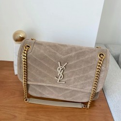 생로랑 Saint laurent/YSL 633158  니키 미디움 체인 백 스웨이드 로덴 28CM