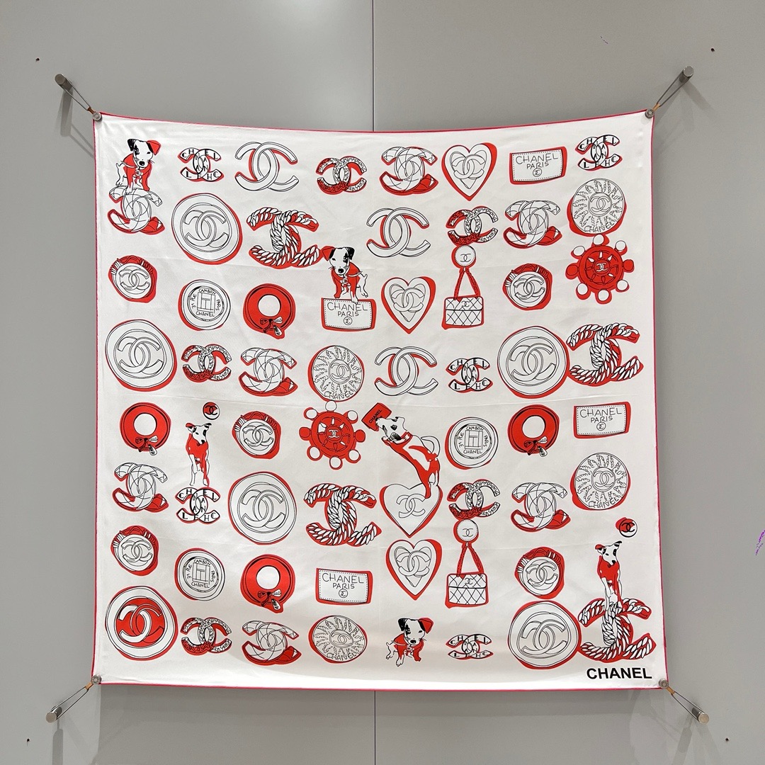 샤넬 CHANEL 스카프 90×90CM