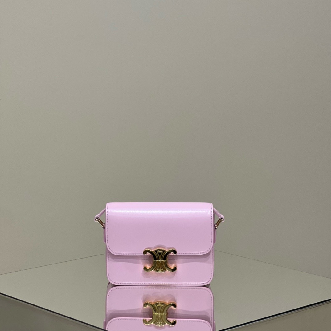 셀린느 Celine 188423 Teen Triomphe 샤이니 카프스킨 틴 트리옹프 백 18.5CM