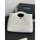 샤넬 CHANEL AS4854 24S 쇼핑백 샤이니 램스킨 & 골드 메탈 라이트 36CM