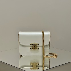 셀린느 Celine 113583 College 컬리지 트리옹프 백 트리옹프 카프스킨 팜파 20CM