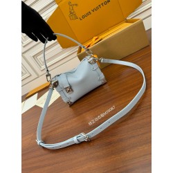 루이비통 Louis Vuitton M25067 Side Trunk PM Blue Olympe