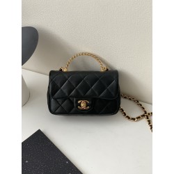 샤넬 CHANEL AS4847 핸들 장식의 미니 플랩 백 12CM