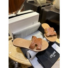 셀린느 CELINE 카프스킨 트리옴페 뮬 탄