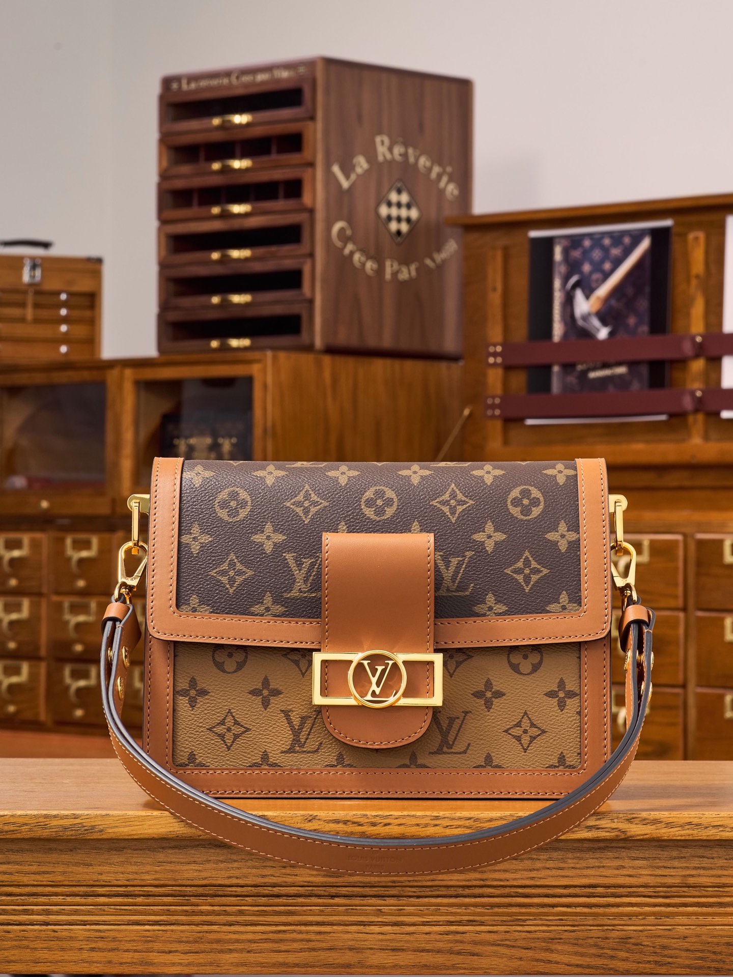 【MB】루이비통 Louis Vuitton Dauphine MM Chain Strap 도핀 M45958 25cm