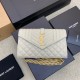 생로랑 Saint laurent/YSL 620280 믹스 마틀라세 그랑 드 뿌드르 엠보스드 레더 모노그램 체인 지갑 22.5CM