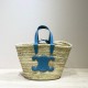 셀린느 Celine 194002 Classic 라피아 & 카프스킨 틴 트리옹프 셀린느 클래식 파니에 19CM