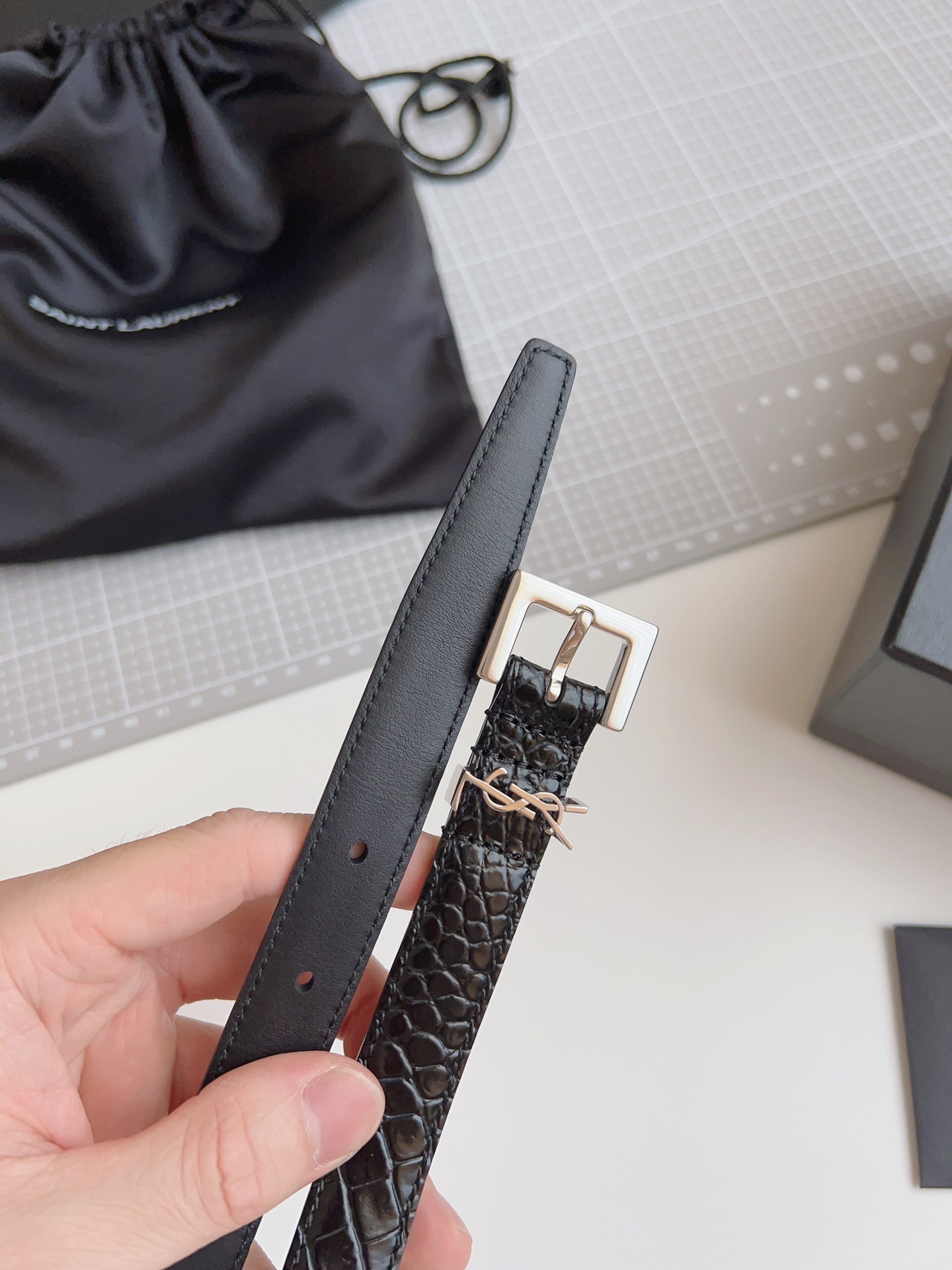 생로랑 Saint Laurent 벨트 20mm