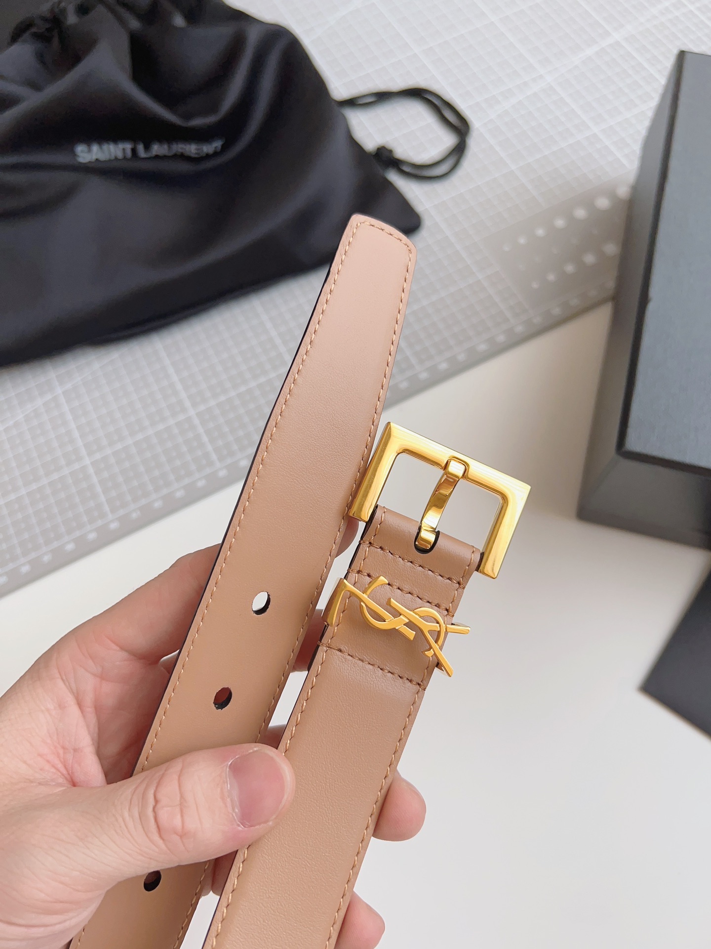 생로랑 Saint Laurent 벨트 30mm