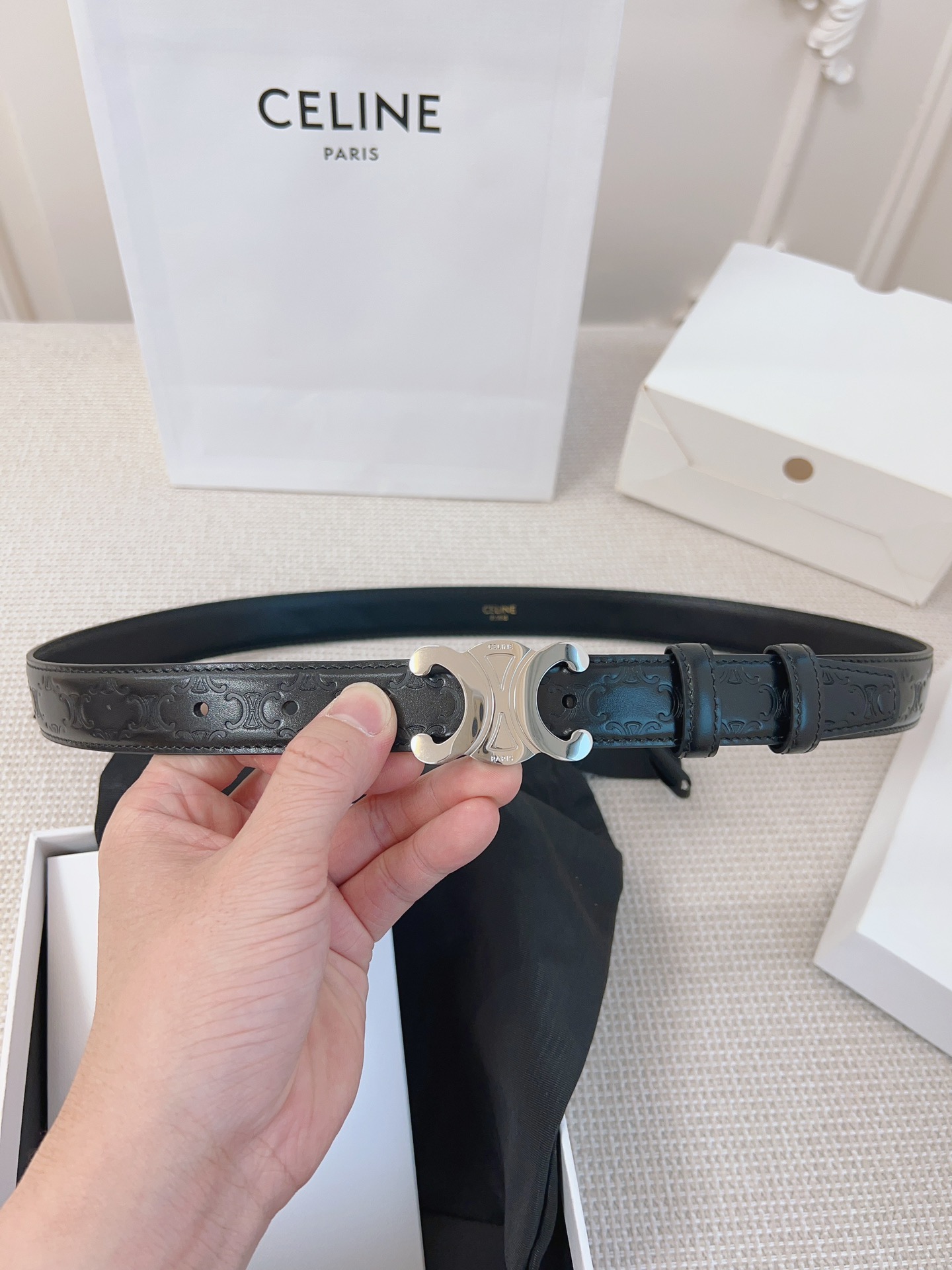 셀린느 Celine 웨스턴 벨트 빈티지 Western Belt in Vintage 25mm