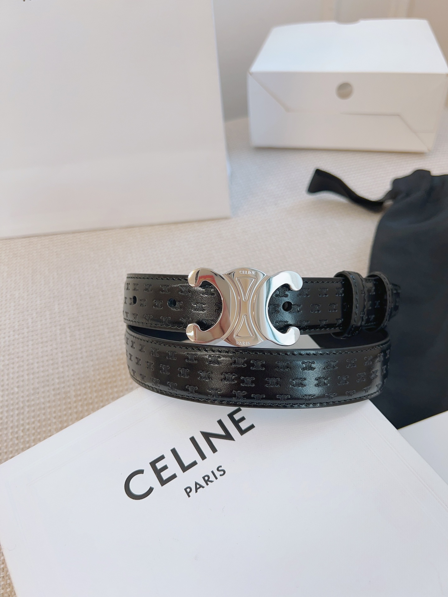 셀린느 Celine 웨스턴 벨트 빈티지 Western Belt in Vintage 25mm