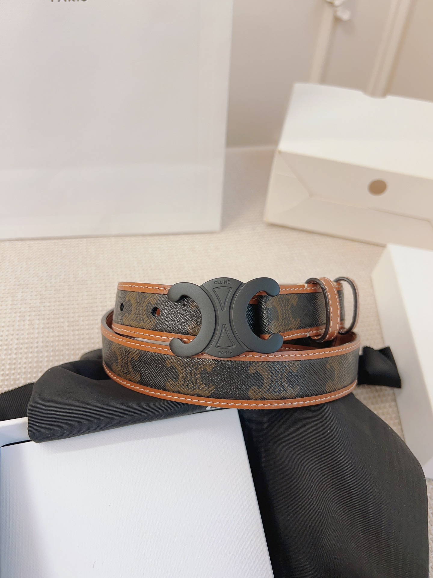 셀린느 Celine 웨스턴 벨트 빈티지 Western Belt in Vintage 25mm