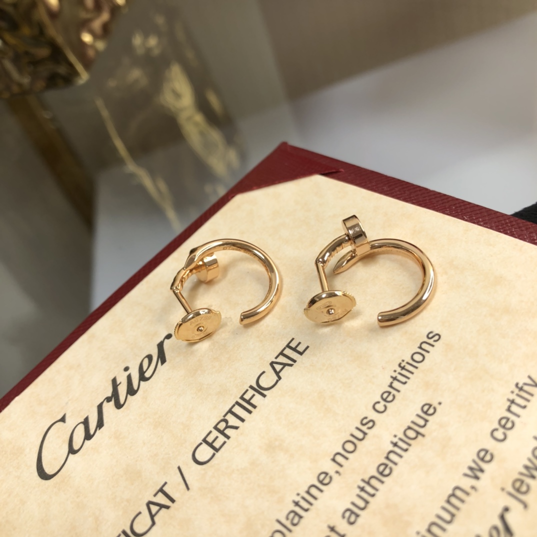 까르띠에 Cartier JUSTE UN CLOU 저스트 운 클루 귀걸이 옐로우 골드