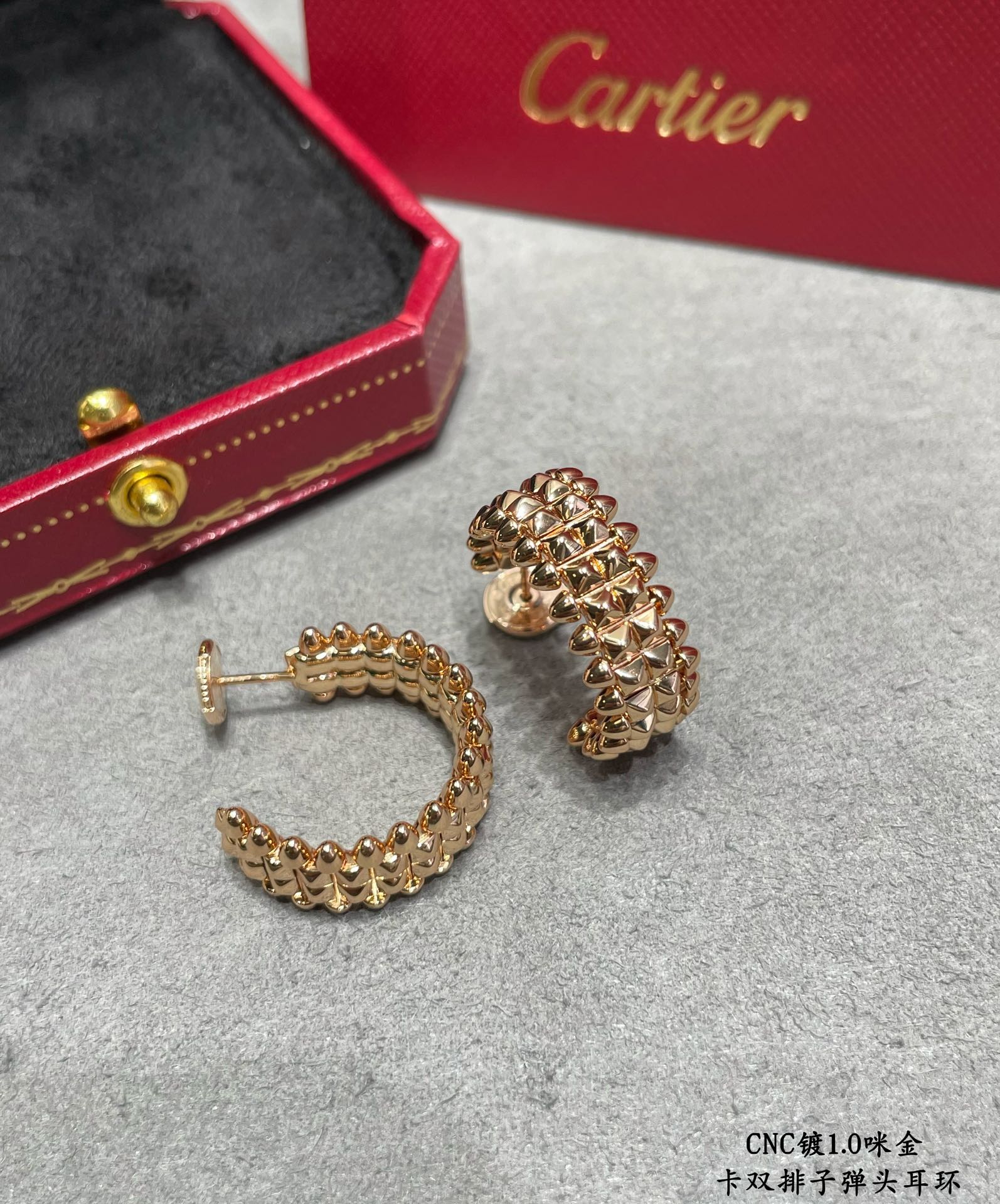 까르띠에 Cartier CLASH DE CARTIER 클래쉬 드 까르띠에 귀걸이 핑크 골드