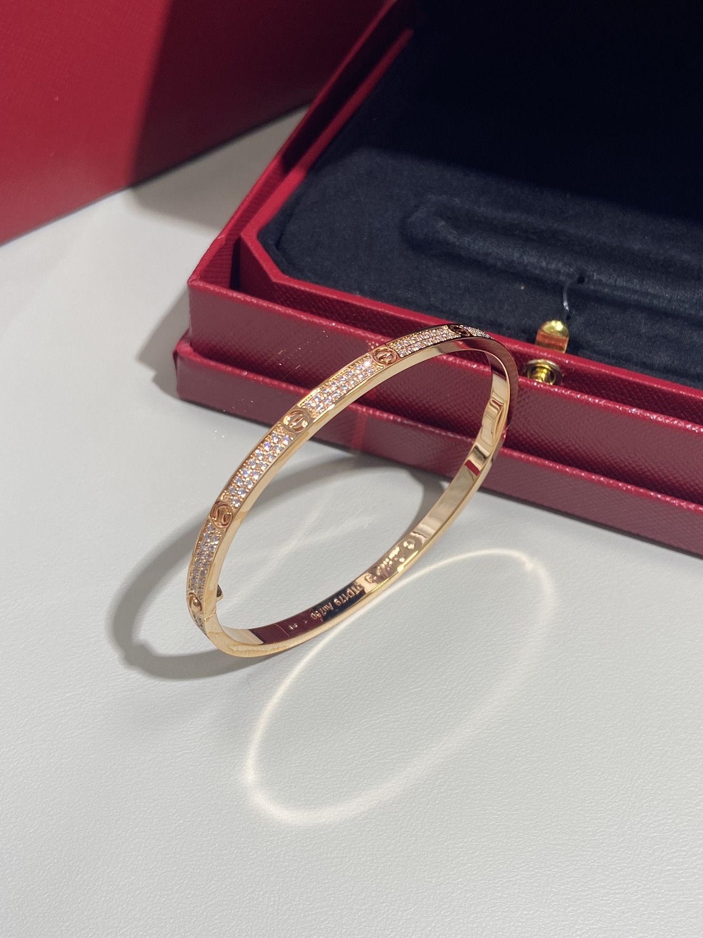 까르띠에 Cartier LOVE 러브 팔찌 핑크 골드  3.65mm  N6710717