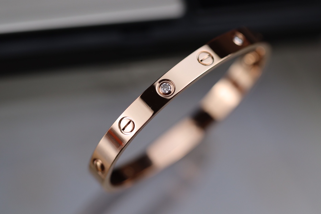 까르띠에 Cartier LOVE 러브 팔찌 핑크 골드 6.1mm B6069917