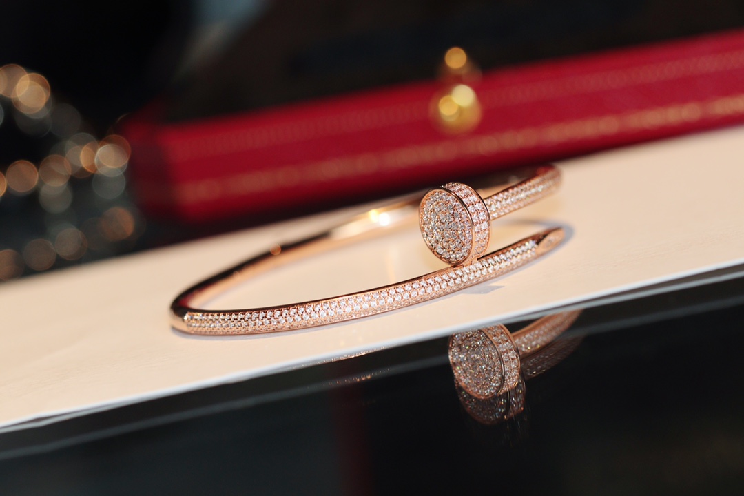 까르띠에 Cartier JUSTE UN CLOU 저스트 앵 끌루 브레이슬릿 팔찌 핑크 골드 3.5mm N6702117