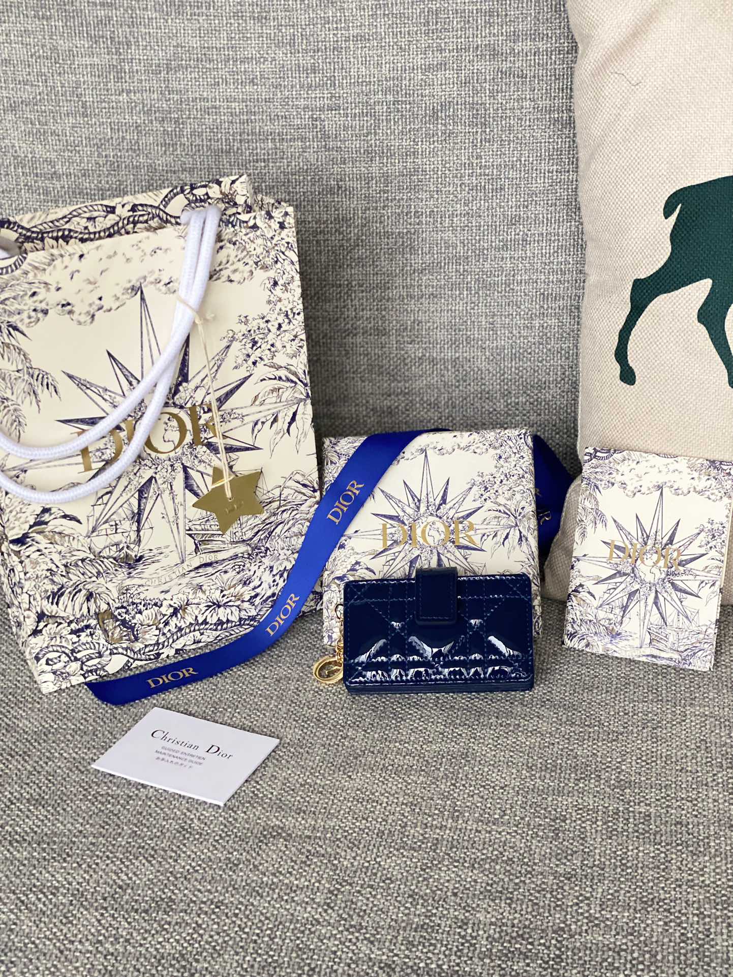 디올 Dior S00740NMJ-M990-TU 카드 케이스 10.4CM