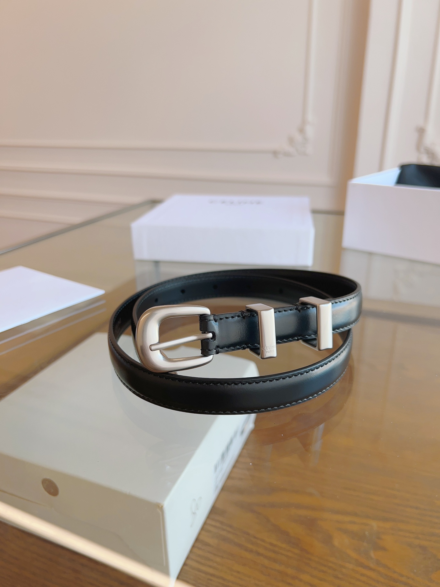 셀린느 Celine 웨스턴 벨트 빈티지 Western Belt in Vintage 18mm