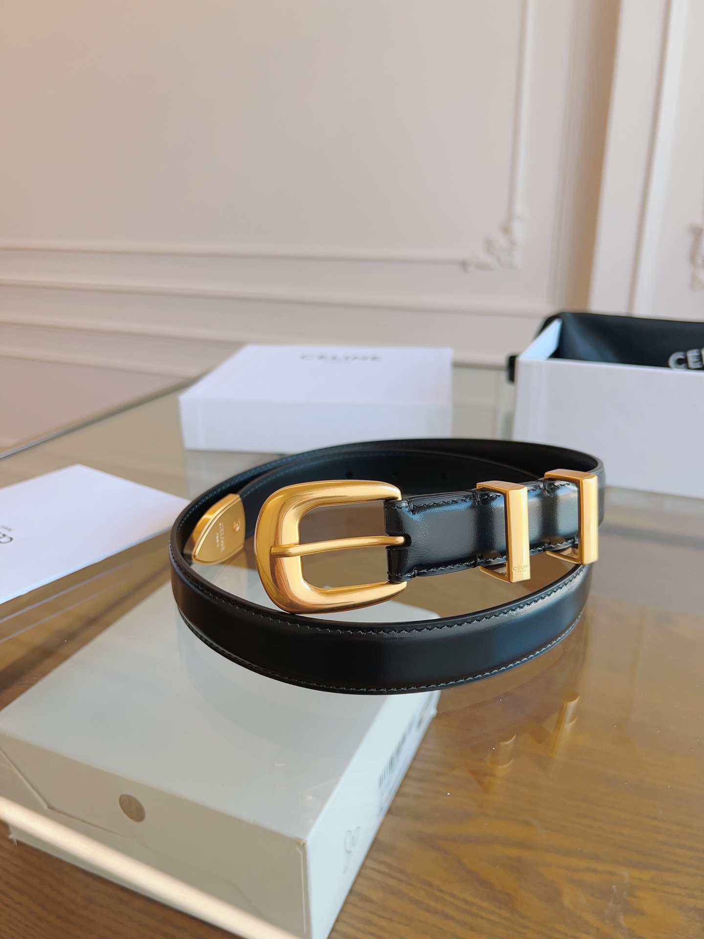 셀린느 Celine 웨스턴 벨트 빈티지 Western Belt in Vintage 25mm