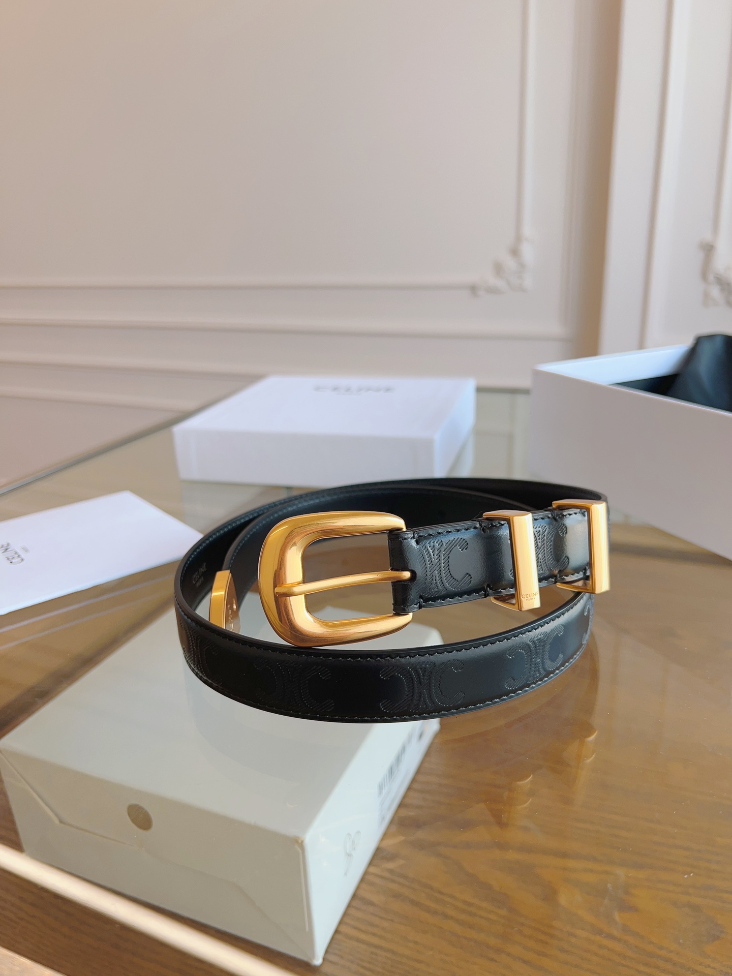 셀린느 Celine 웨스턴 벨트 빈티지 Western Belt in Vintage 25mm