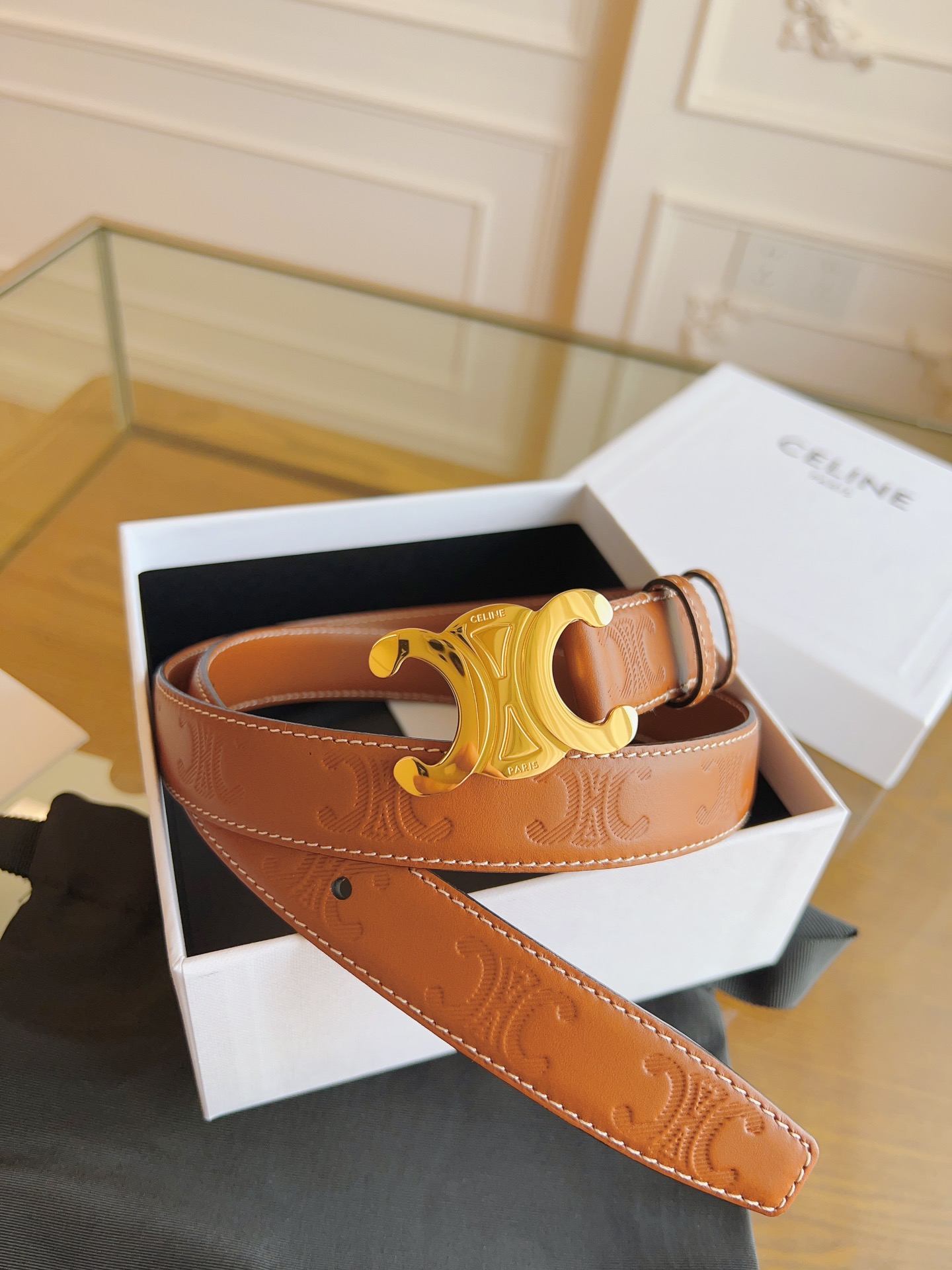 셀린느 Celine 웨스턴 벨트 빈티지 Western Belt in Vintage 25mm