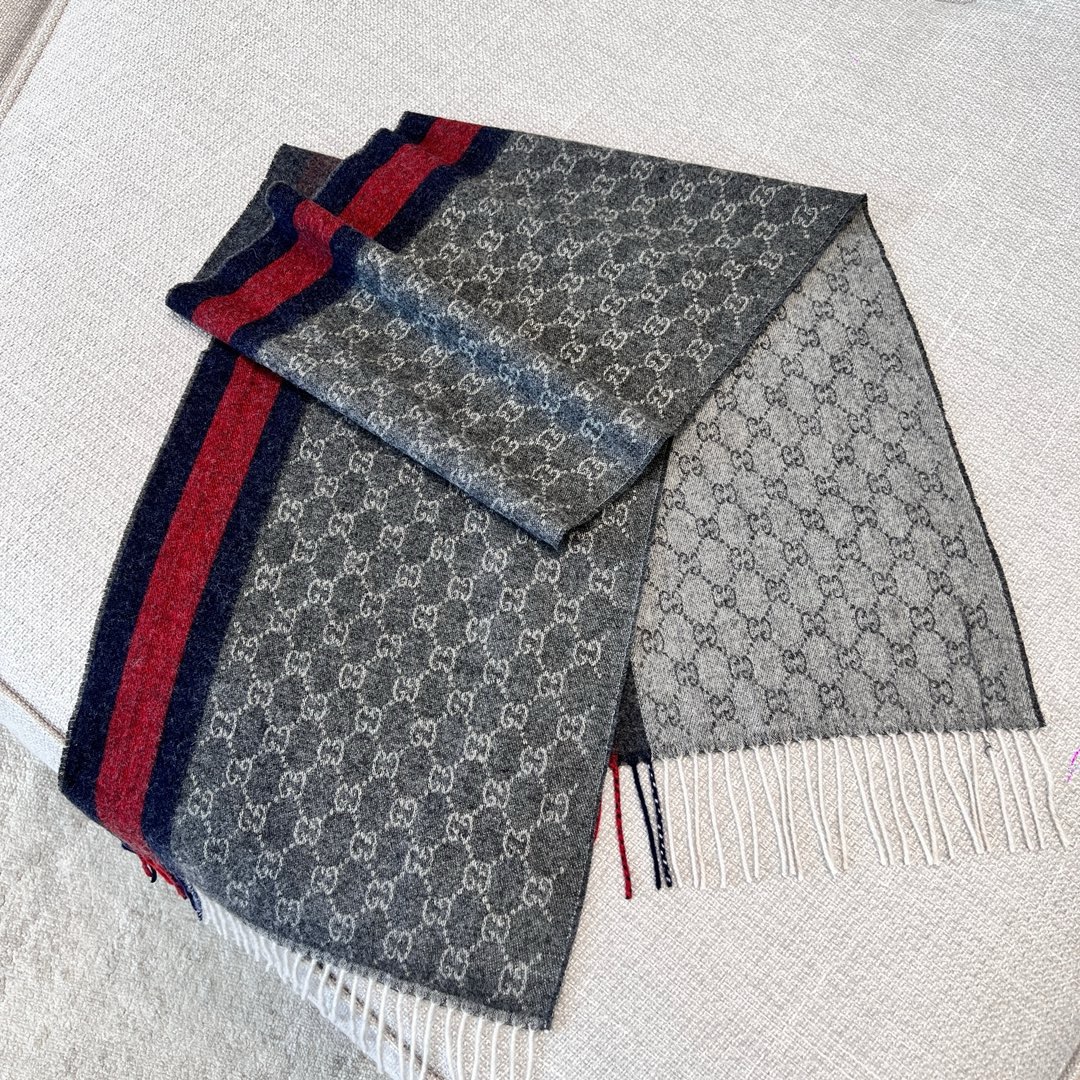 구찌 Gucci 캐시미어 스카프 180×35CM