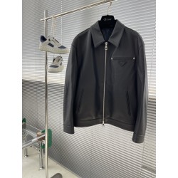프라다 Prada 레더 재킷