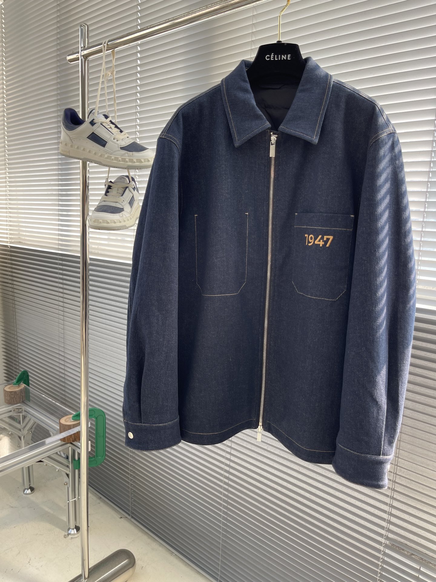 디올 DIOR 데님 패딩