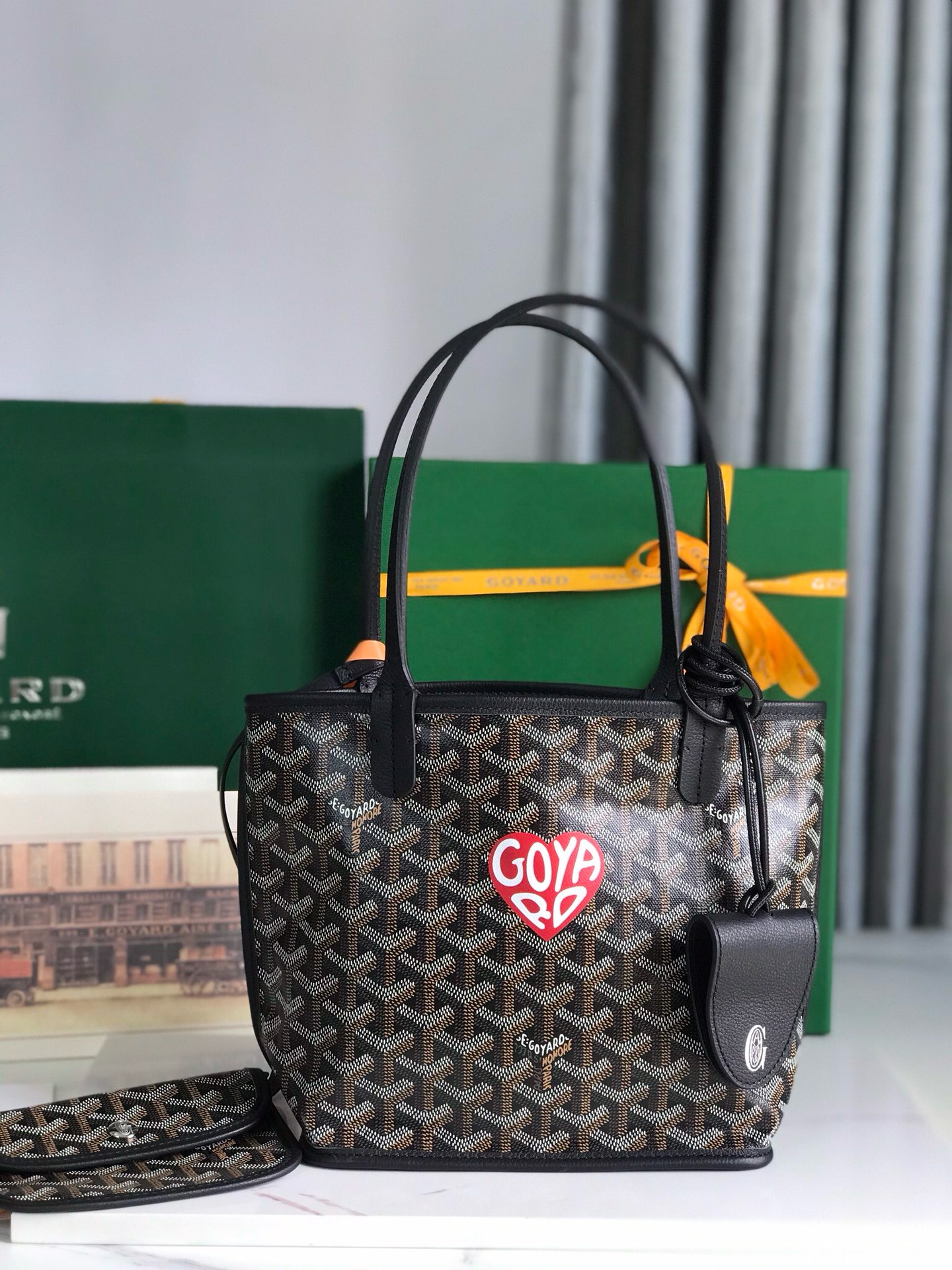 고야드 Goyard Anjou Mini 토트 백 28CM