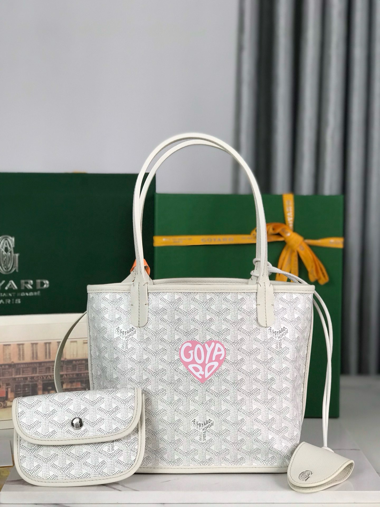고야드 Goyard Anjou Mini 토트 백 28CM