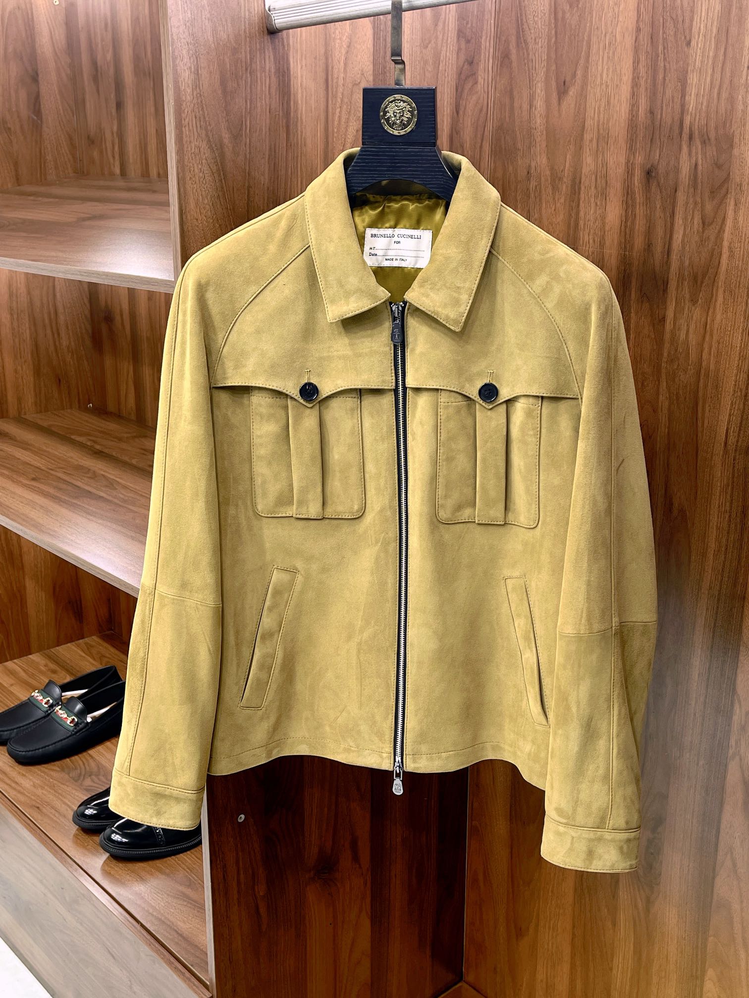 브루넬로 쿠치넬리 Brunello Cucineli 레더 재킷