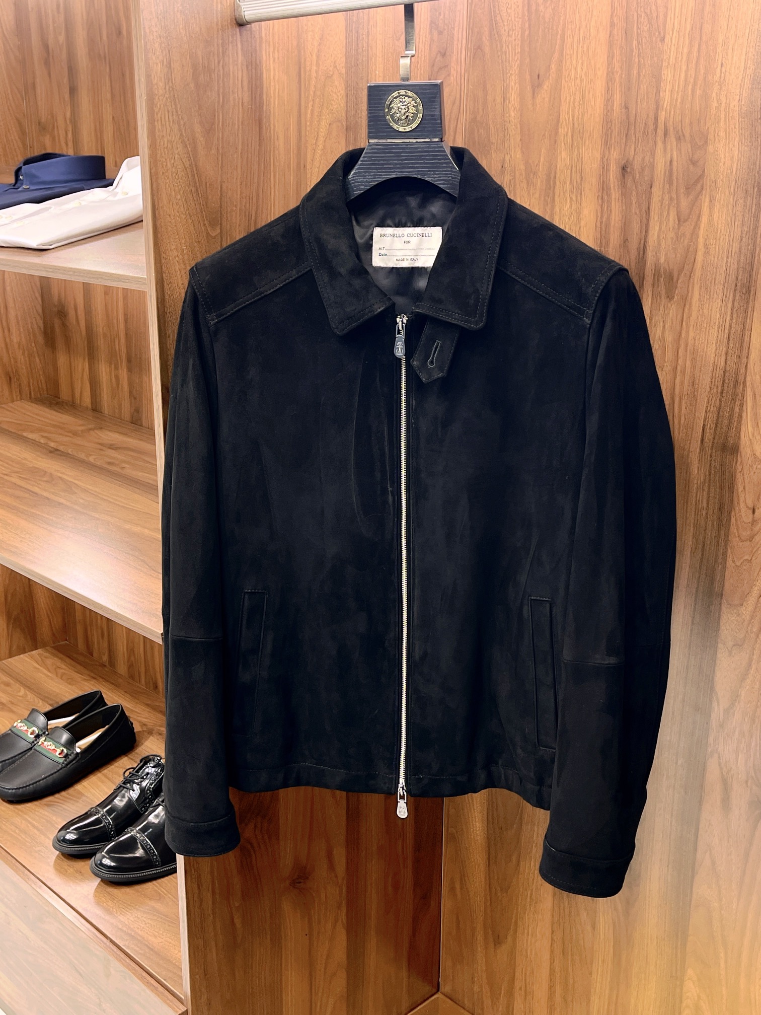 브루넬로 쿠치넬리 Brunello Cucineli 레더 재킷