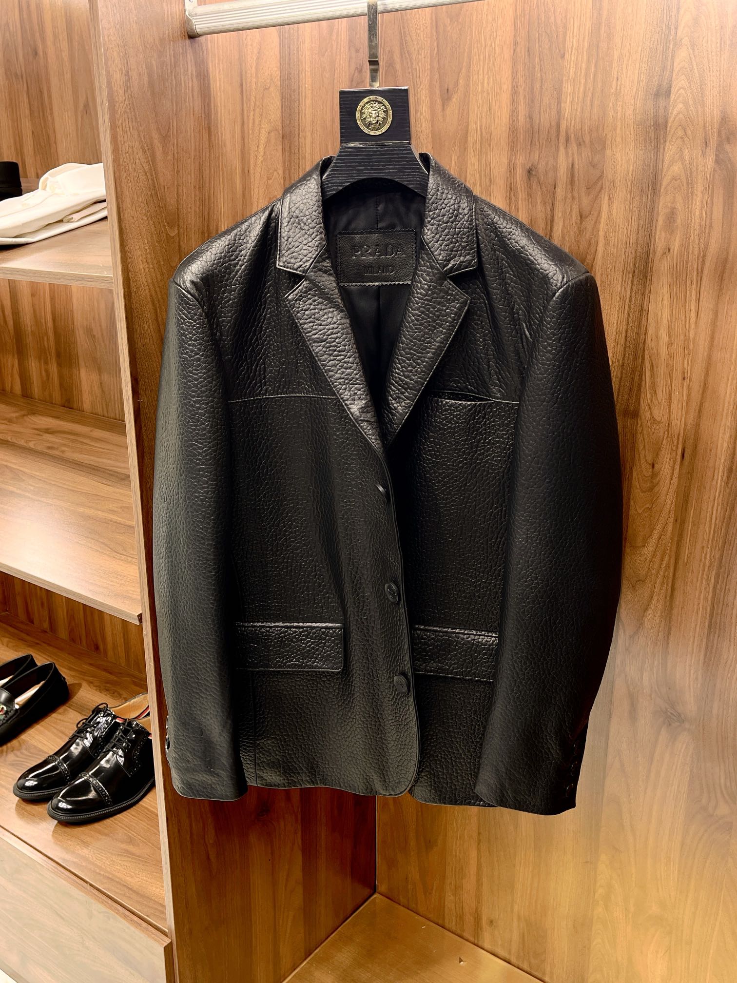 프라다 Prada 레더 재킷