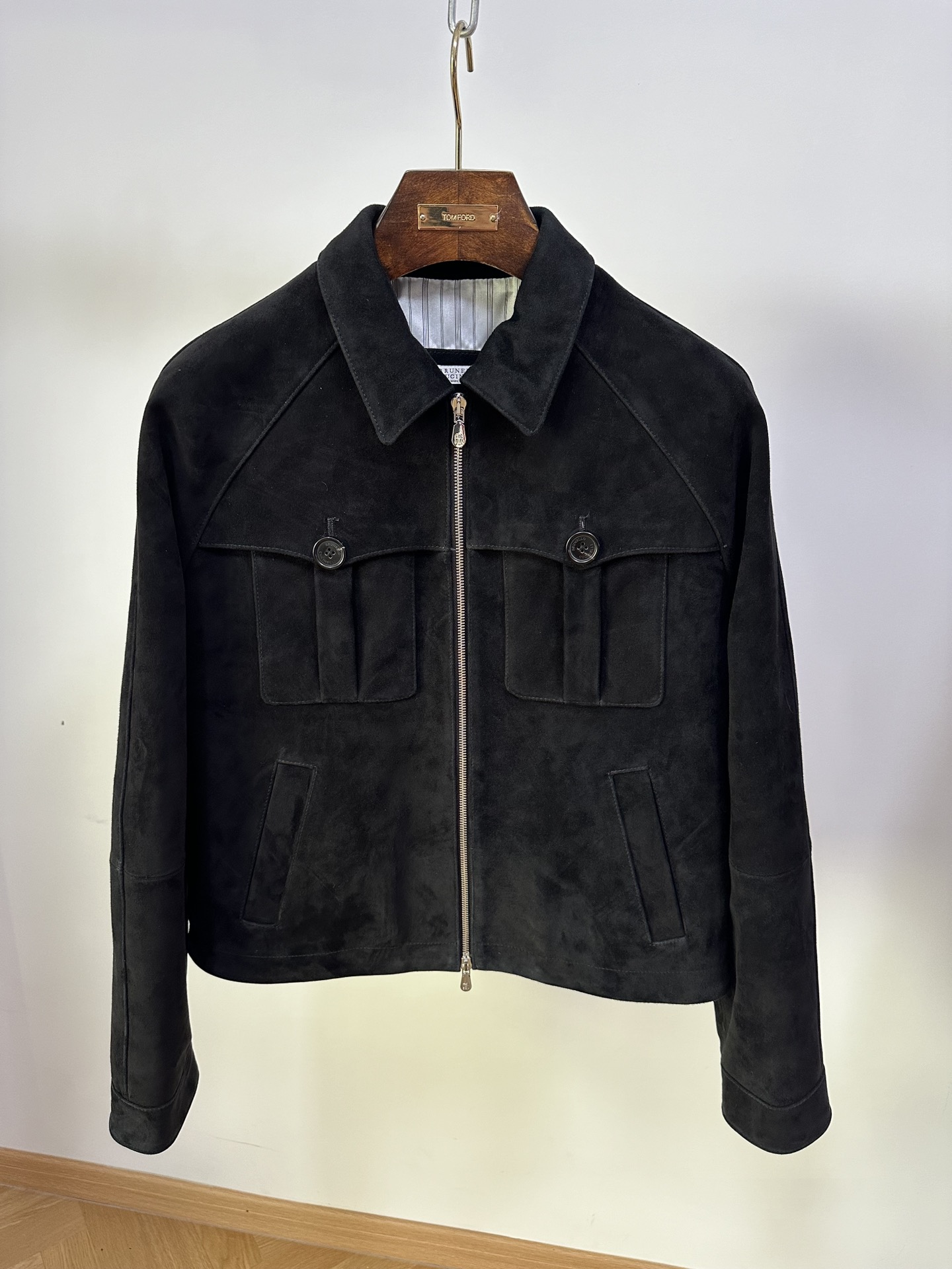 브루넬로 쿠치넬리 Brunello Cucineli 레더 재킷