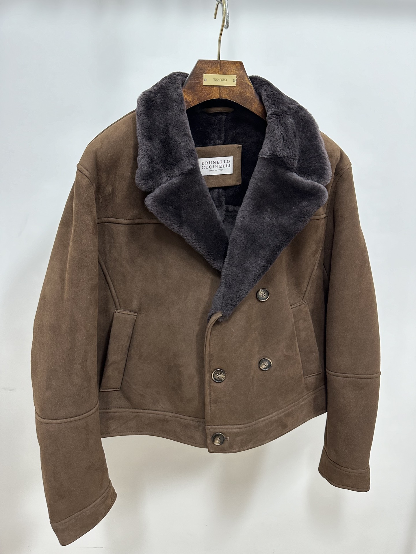 브루넬로 쿠치넬리 Brunello Cucineli 레더 재킷