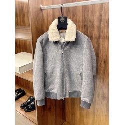 브루넬로 쿠치넬리 Brunello Cucineli 레더 재킷