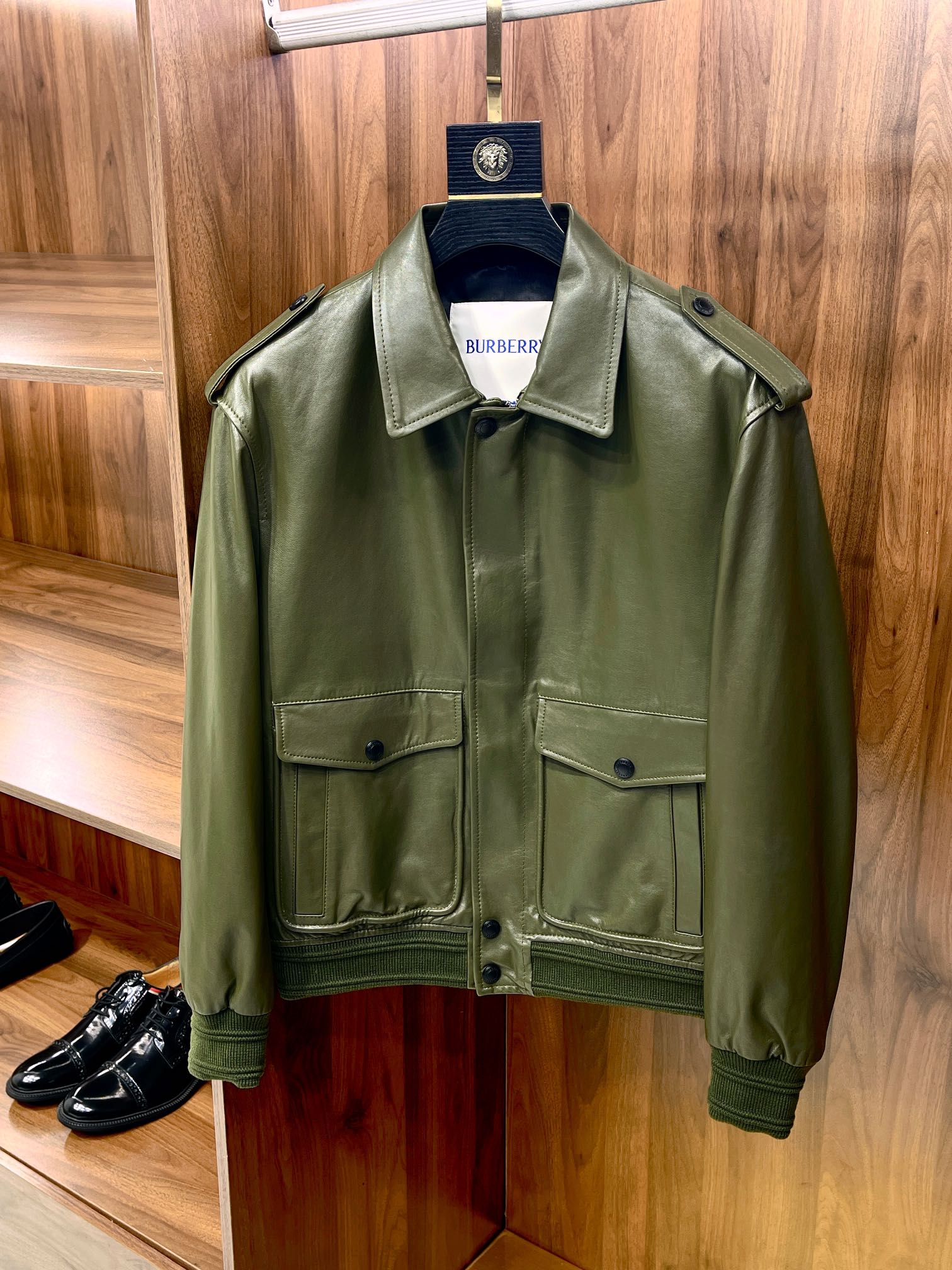 버버리 Burberry 레더 재킷