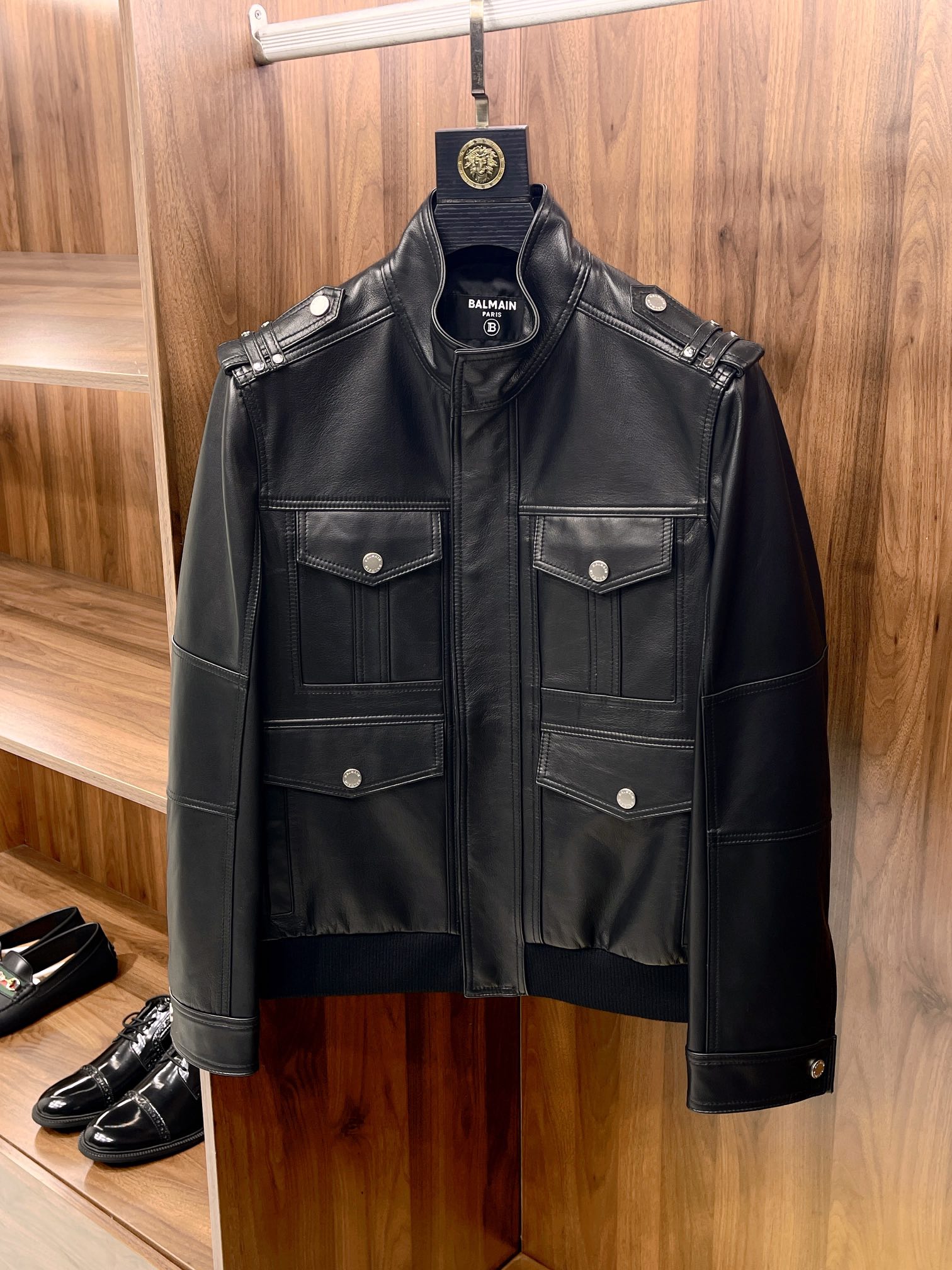 발망 Balmain 레더 재킷