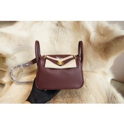 에르메스 Hermes Mini Lindy clemence