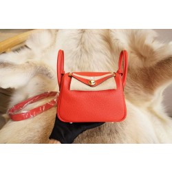 에르메스 Hermes Mini Lindy clemence