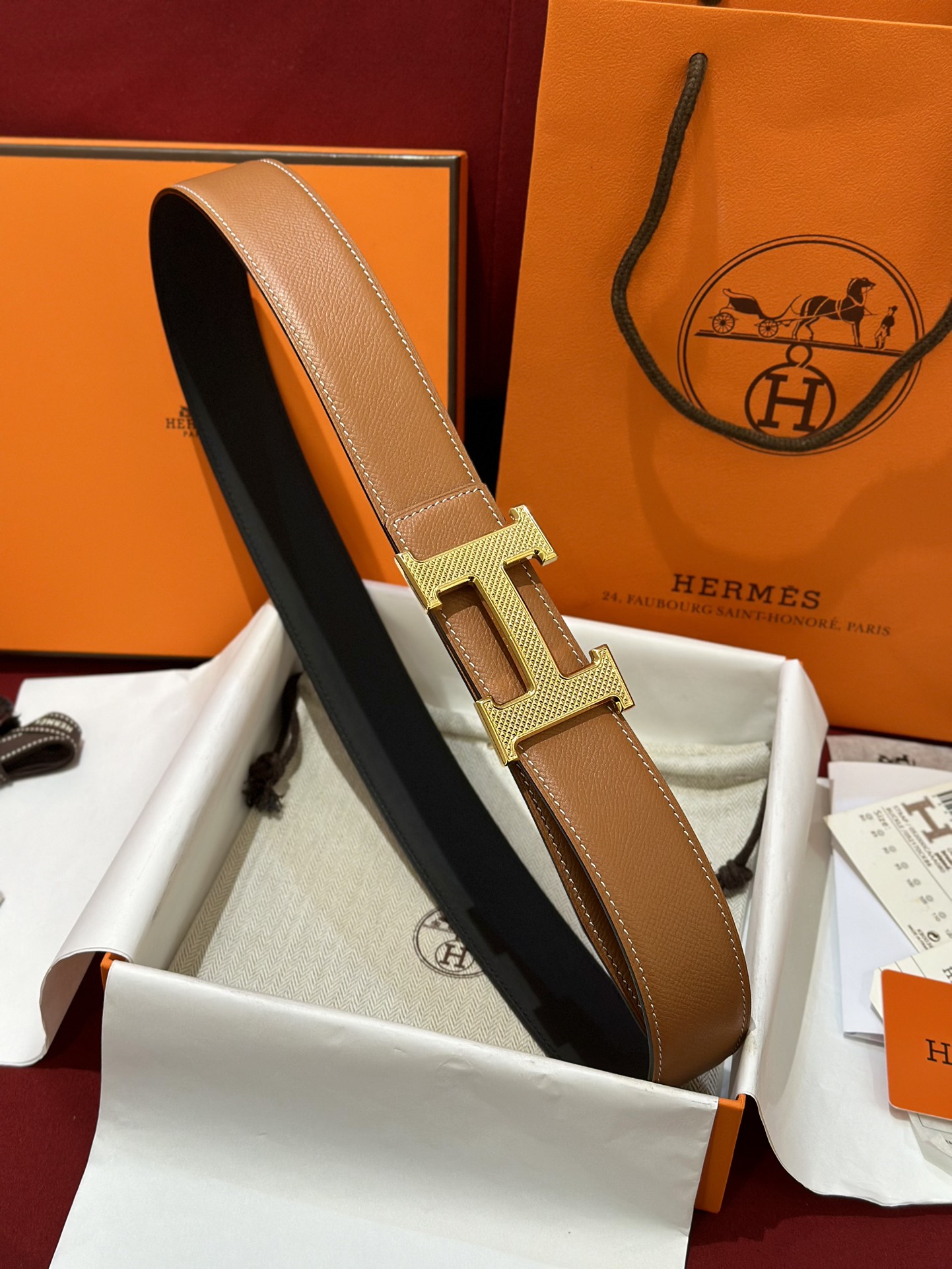 에르메스 Hermes Guillochee 벨트 32mm / 38mm