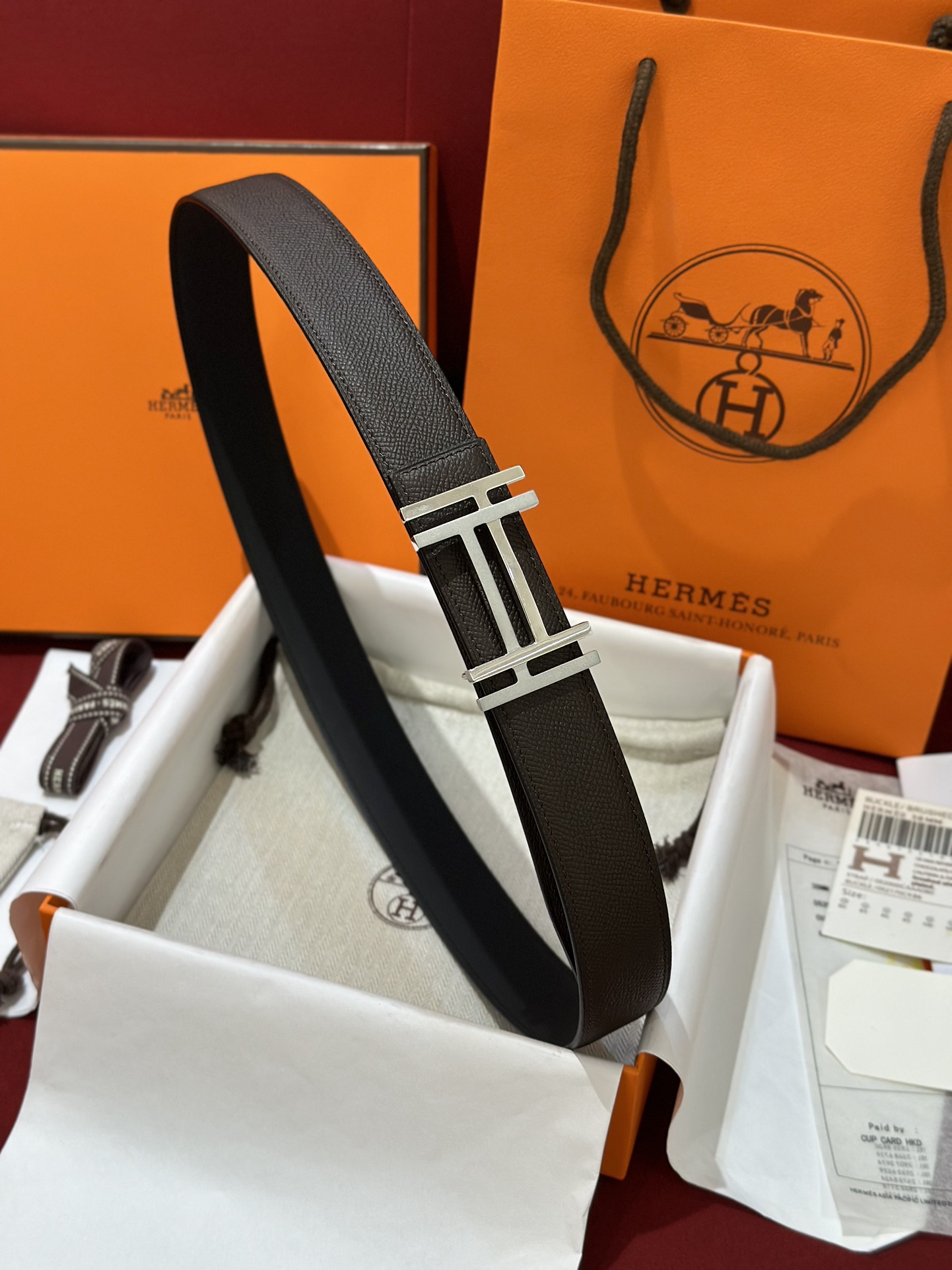 에르메스 Hermes Au Carre 벨트 32mm 38mm