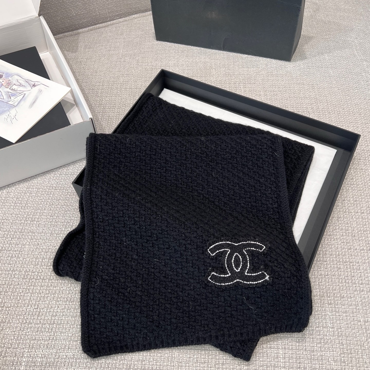 샤넬 CHANEL 스카프 200×30CM