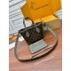 루이비통 Louis Vuitton M12109 Neverfull Bandouliere Inside Out BB Monogram Dark Fango