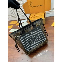 루이비통 Louis Vuitton M11946 Neverfull Inside Out MM Other Leathers Black Monogram