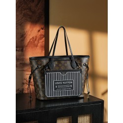【GR】루이비통 Louis Vuitton M11946 Neverfull Inside Out MM Other Leathers Black Monogram